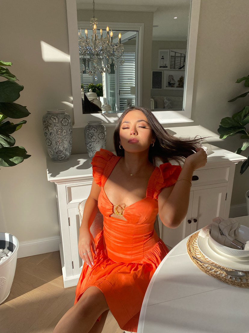 AJE Simone Frill Orange