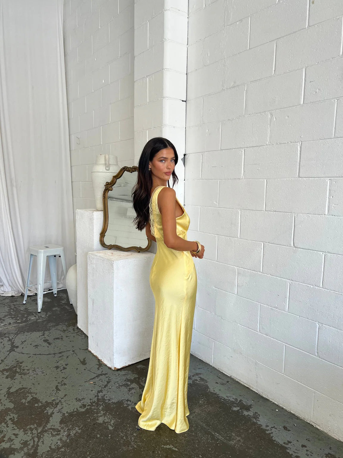 Little JC Boutique Fake Love Yellow Maxi