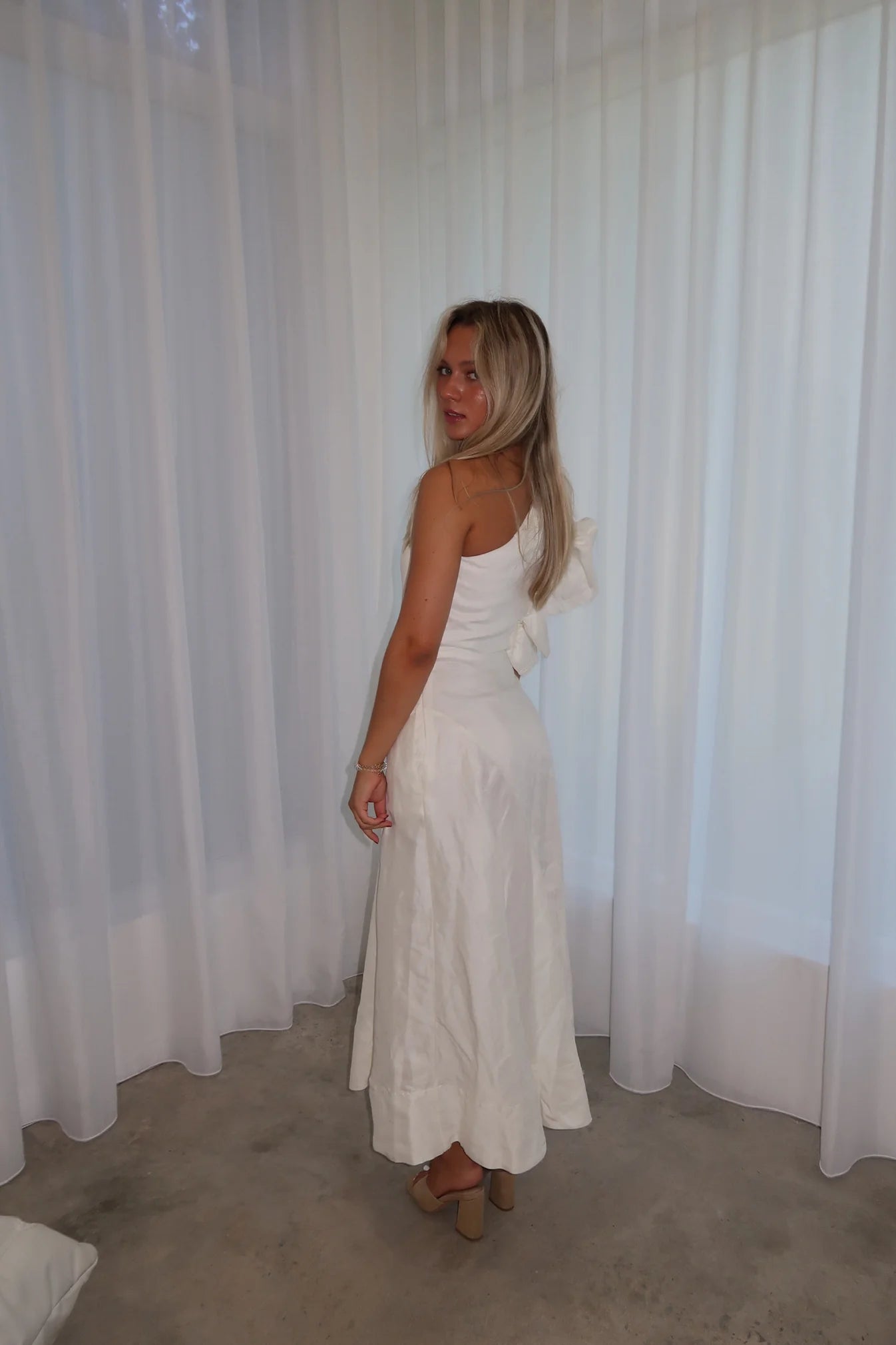 Aje Bonjour Midi Dress White SELLING