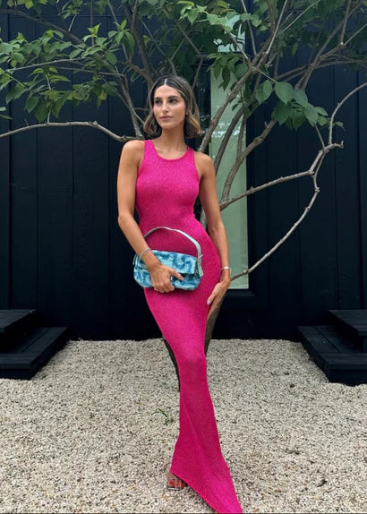 Asta Resort Natalia Pink Sequin Maxi