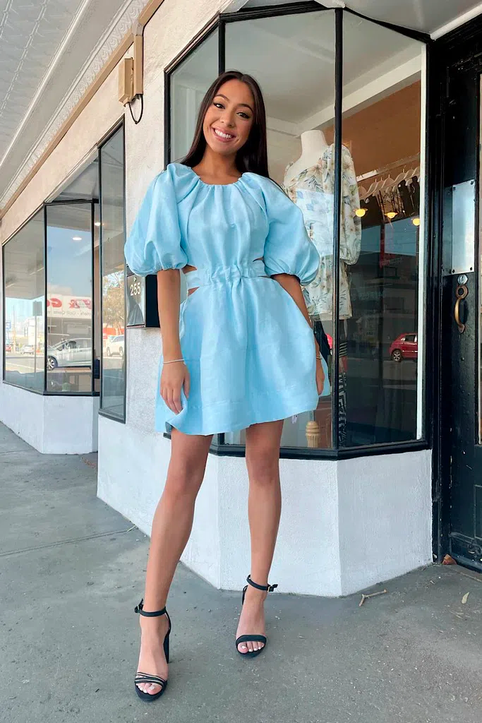 AJE Psychedelia Cut Out Mini Blue