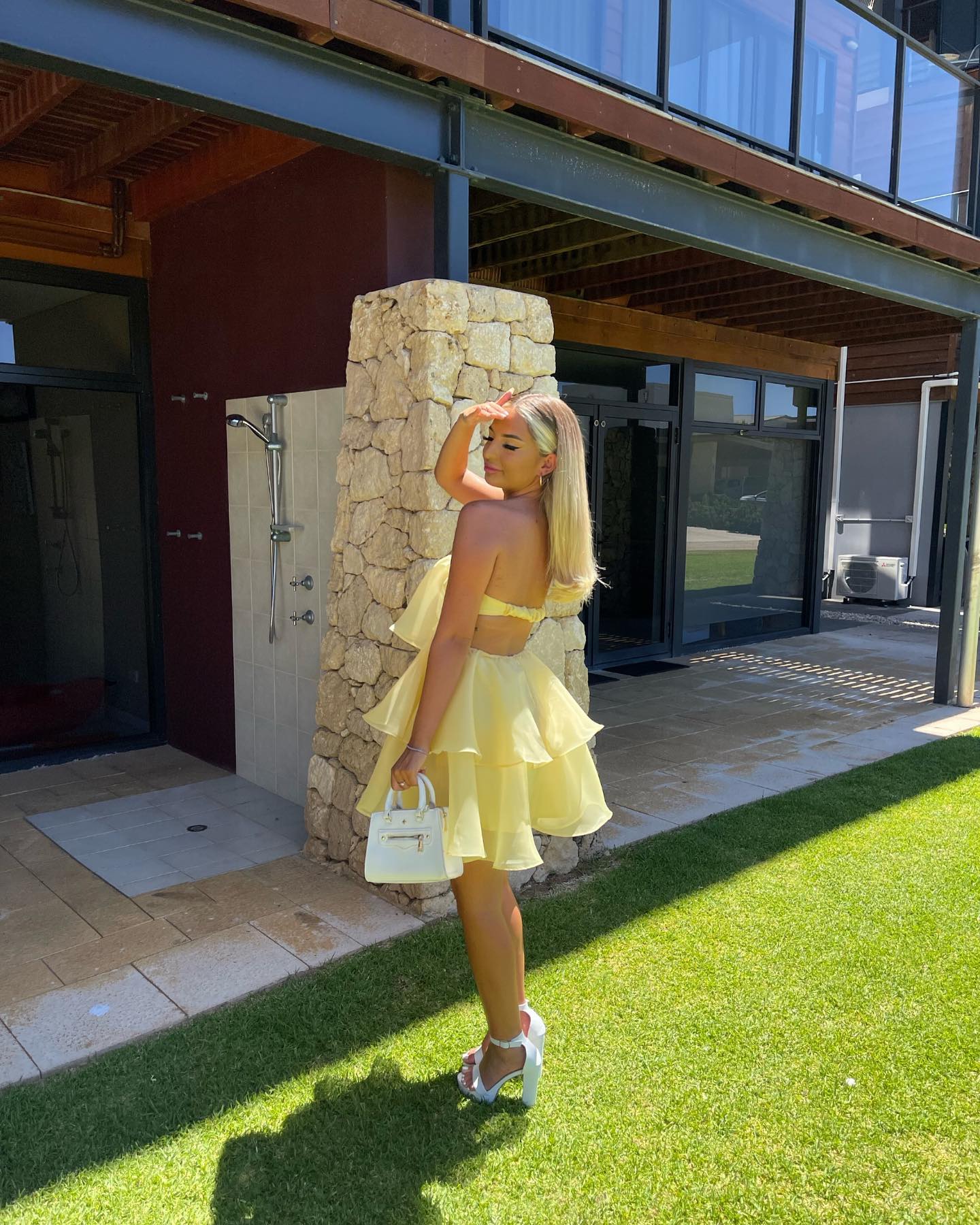 Billy J Fantasia Mini Dress Yellow