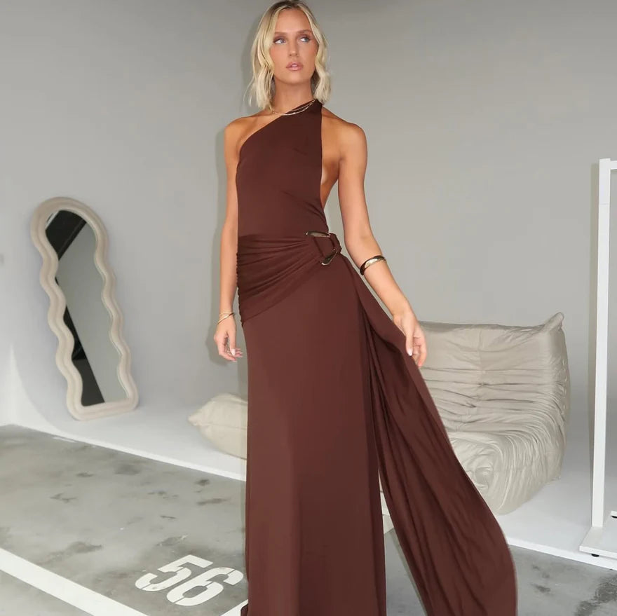 Ance Gria Gaia Gown Brown