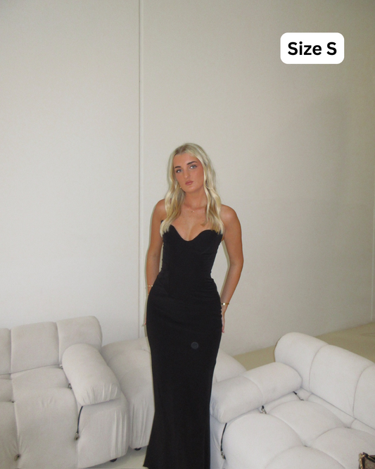 House of CB Sabine Black Maxi