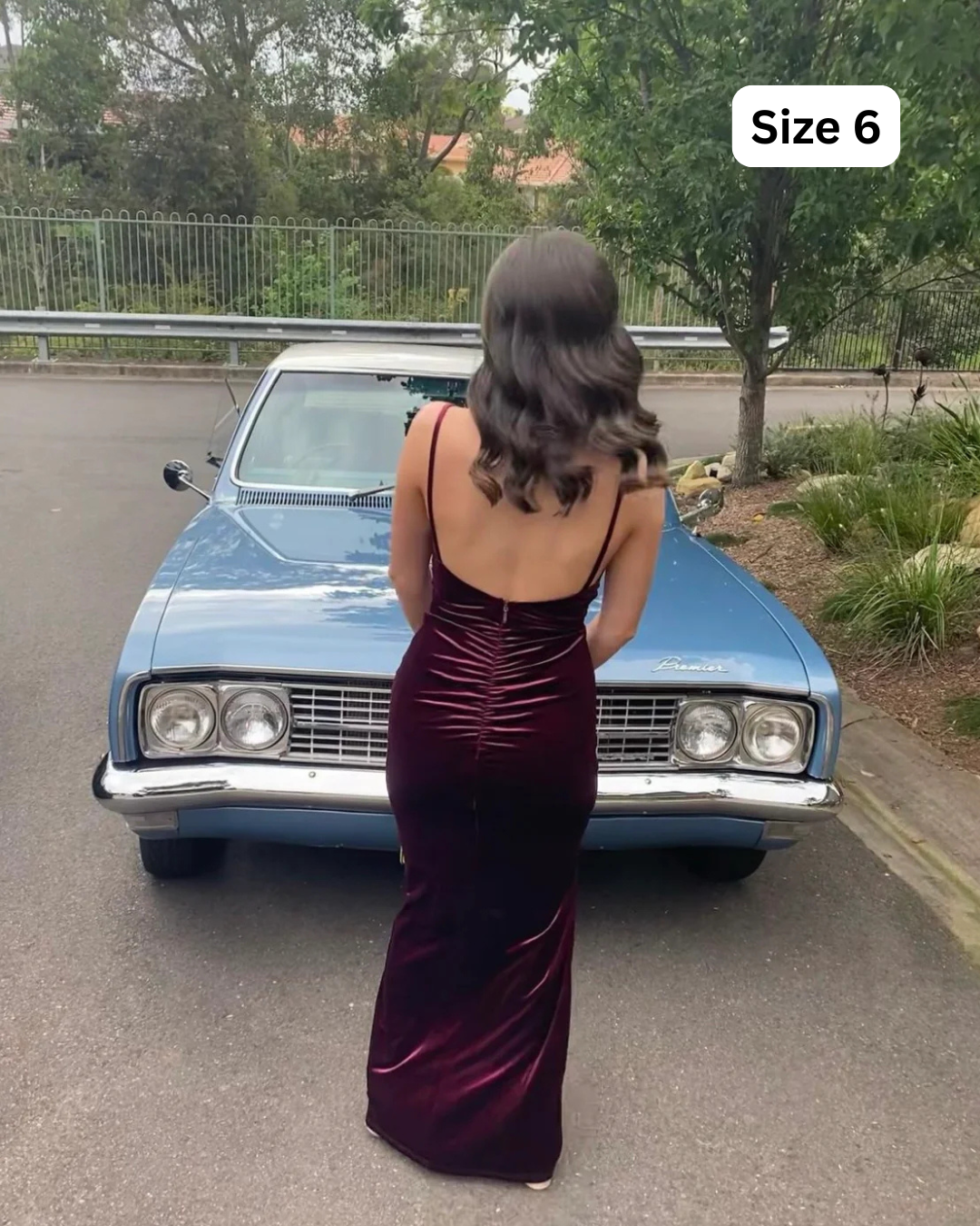 Bariano Burgundy Formal Dress