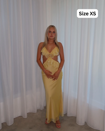 Stolen Stores Ruffle Maxi Slip Set