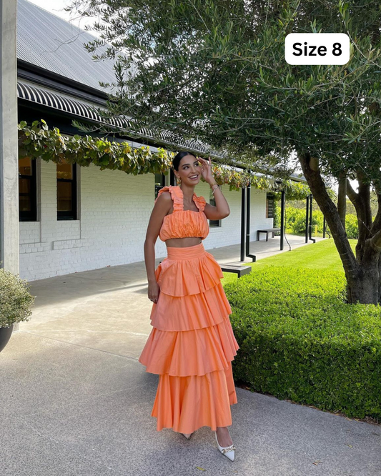 AJE Medina Frill Set Orange