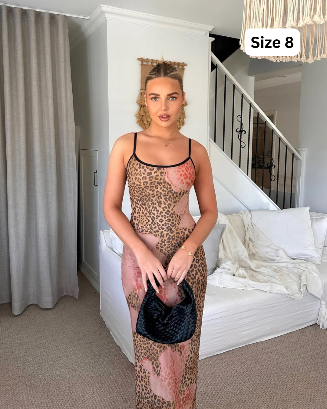 With Harper Lu Leopard Mesh Set