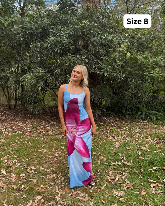 With Harper Lu Sky Lily Slip Dress