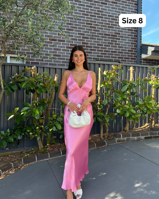 Bec and Bridge Lorelai V Pink Maxi Dress