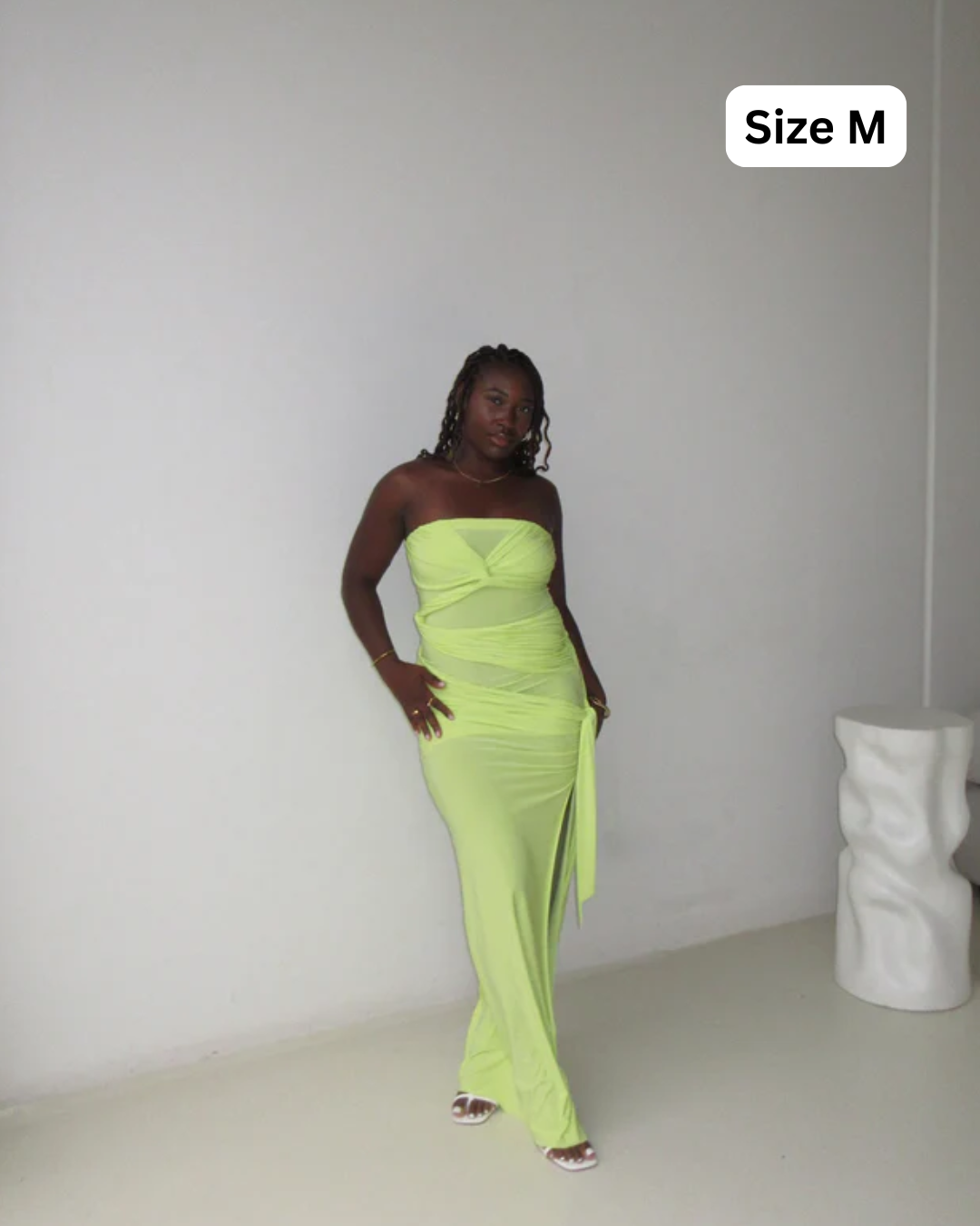 Natalie Rolt Miranda Gown Lime Maxi