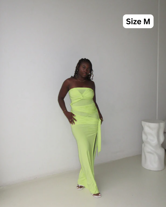 Natalie Rolt Miranda Gown Lime Maxi