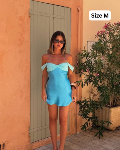 I Am Delilah Ariel Blue Saphire Mini Dress
