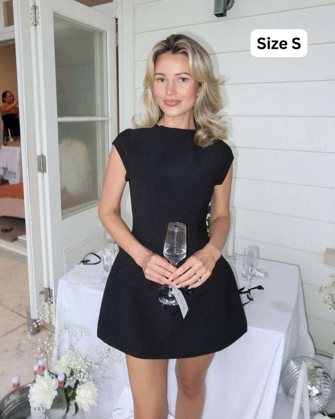 Odd Muse Ultimate Muse Cap Sleeve Mini Dress Black