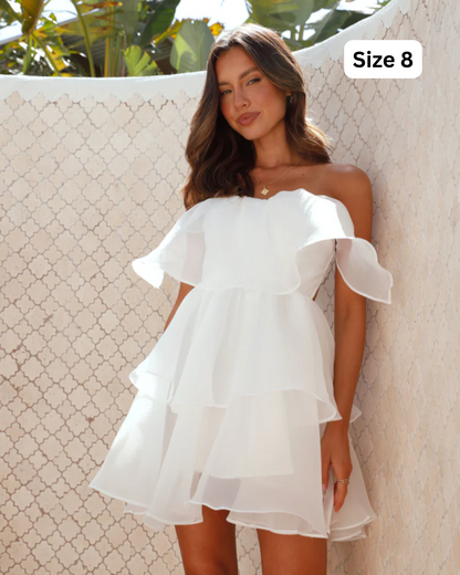 Billy J Fantasia Mini Dress White
