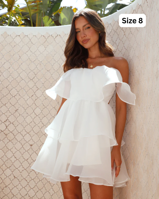 Billy J Fantasia Mini Dress White