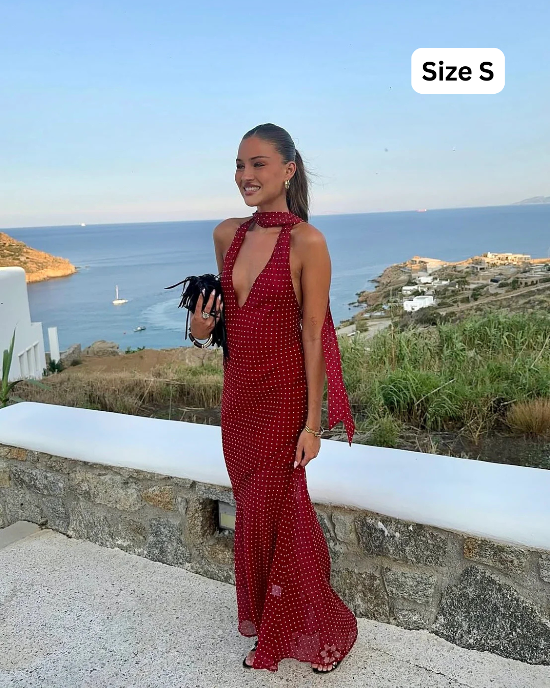 delilah maxi red dress our cha collective delilah maxi has been well loved by you girls in the past couple months! we stock it in an XS, available to rent for $160