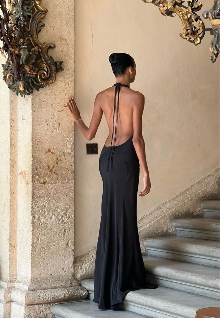 Rat and Boa Donyale Black Drapped Maxi Dress