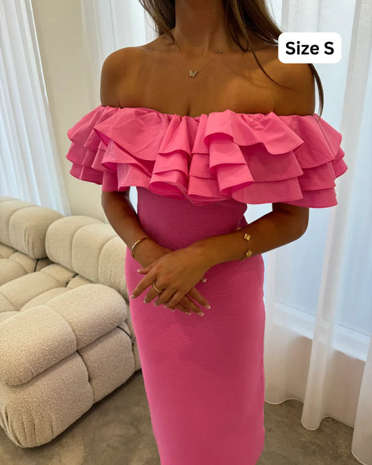 Aje Transcendent Pink Midi SELLING