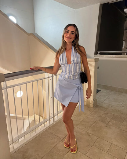 Benni Tiano Blue Mini Dress