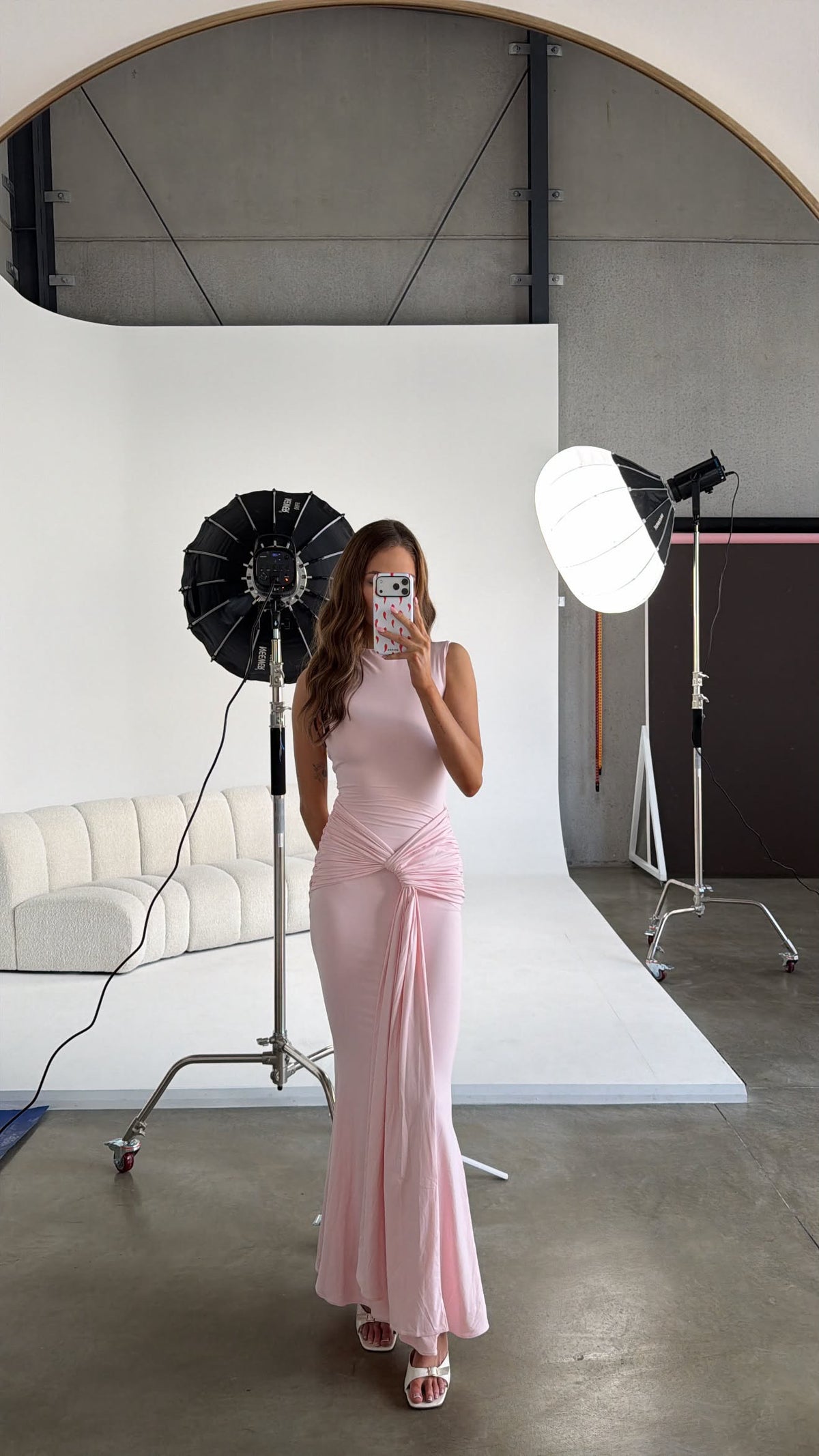 Babyboo Lorenza Maxi Dress in Pink