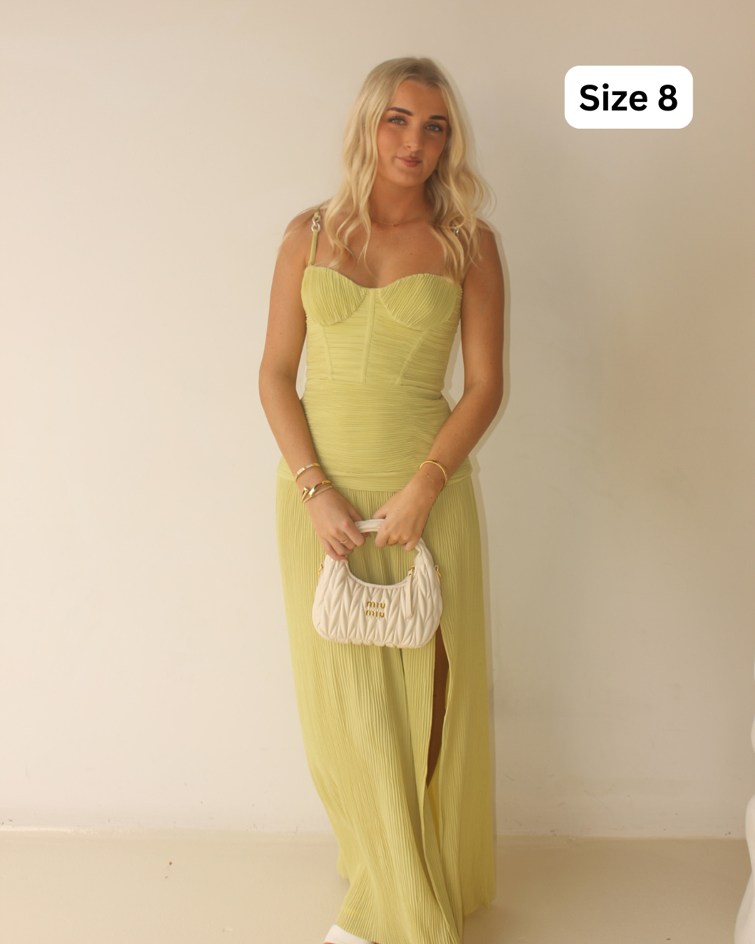 Manning Cartell Double Time Pleat Maxi Pistachio