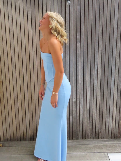 Hntr The Label Louie Gown Blue