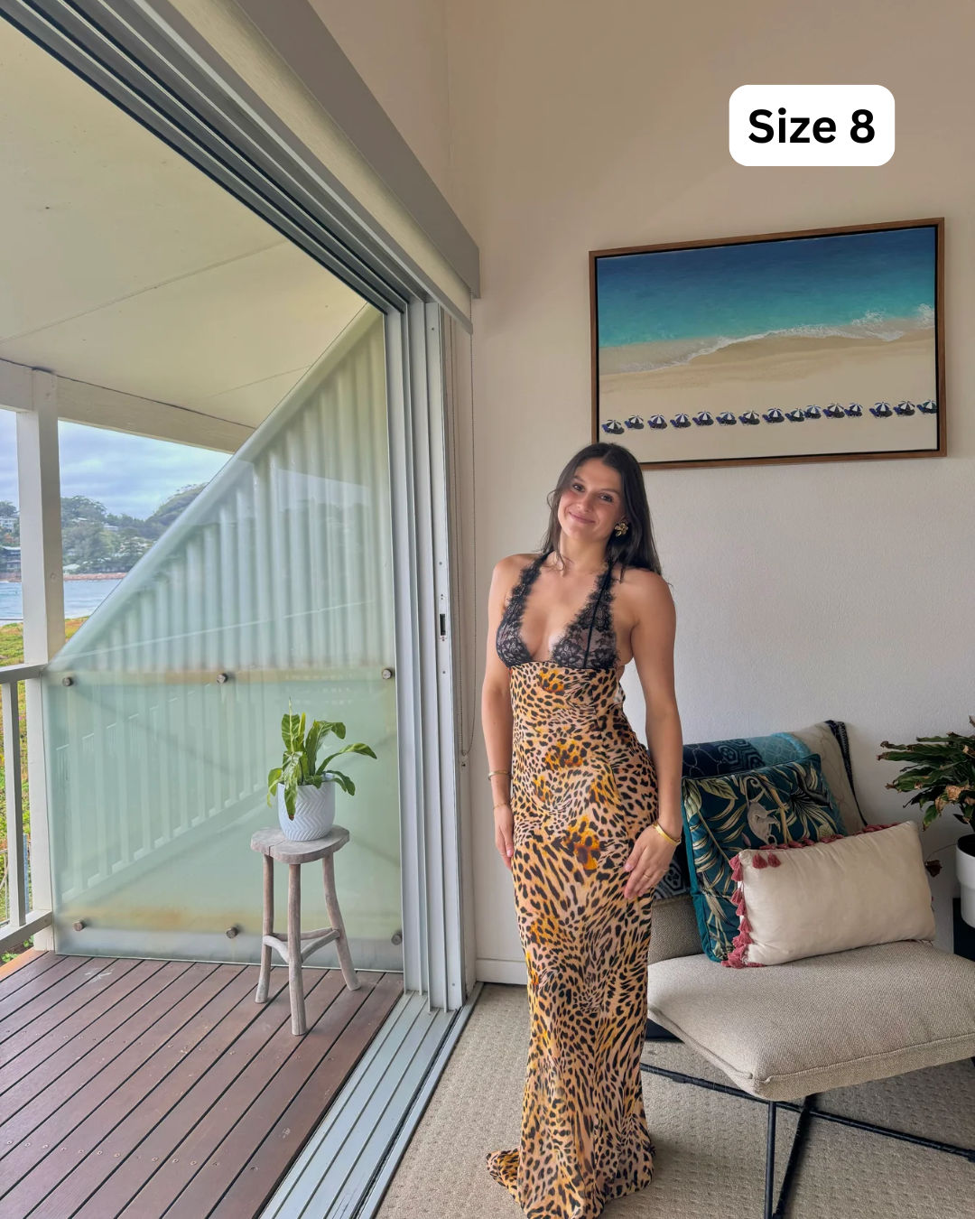 Rat and Boa Akima Leopard Slip Dress