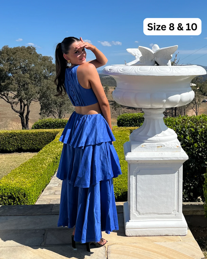 AJE Wave Cut Out Midi Dress