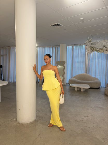 Emelia The Label Elliana Yellow Maxi Dress