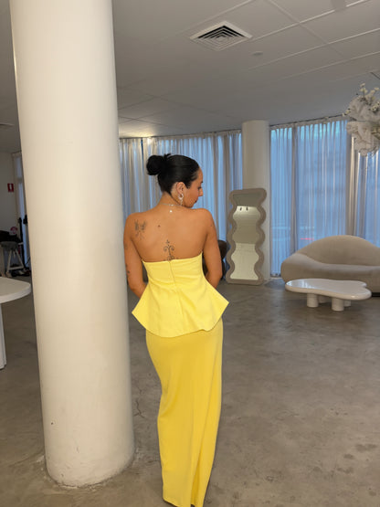 Emelia The Label Elliana Yellow Maxi Dress