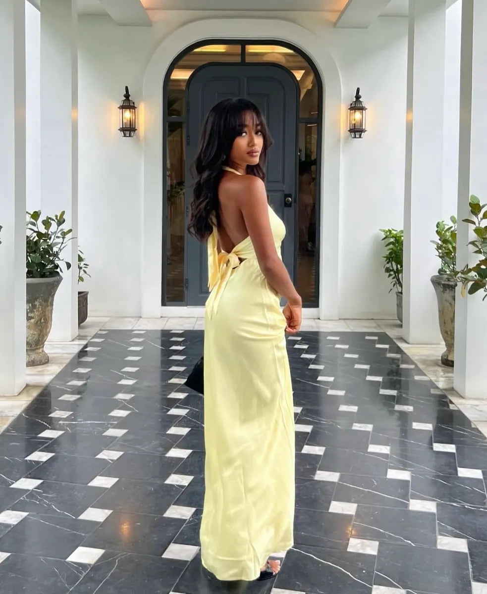 Peppermayo Heavy Hearted Halter Maxi