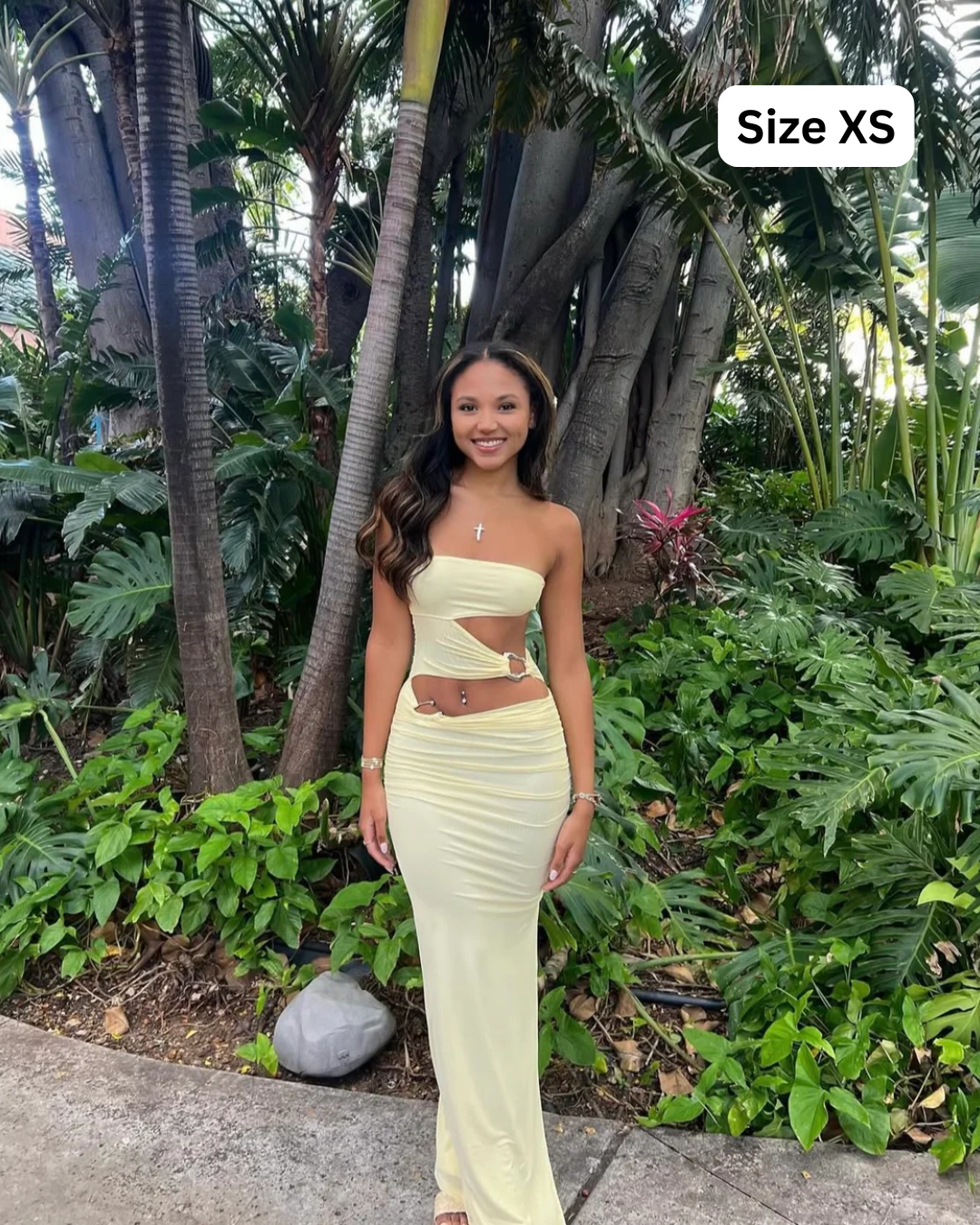 Peppermayo Into Pieces Mesh Maxi Lemon