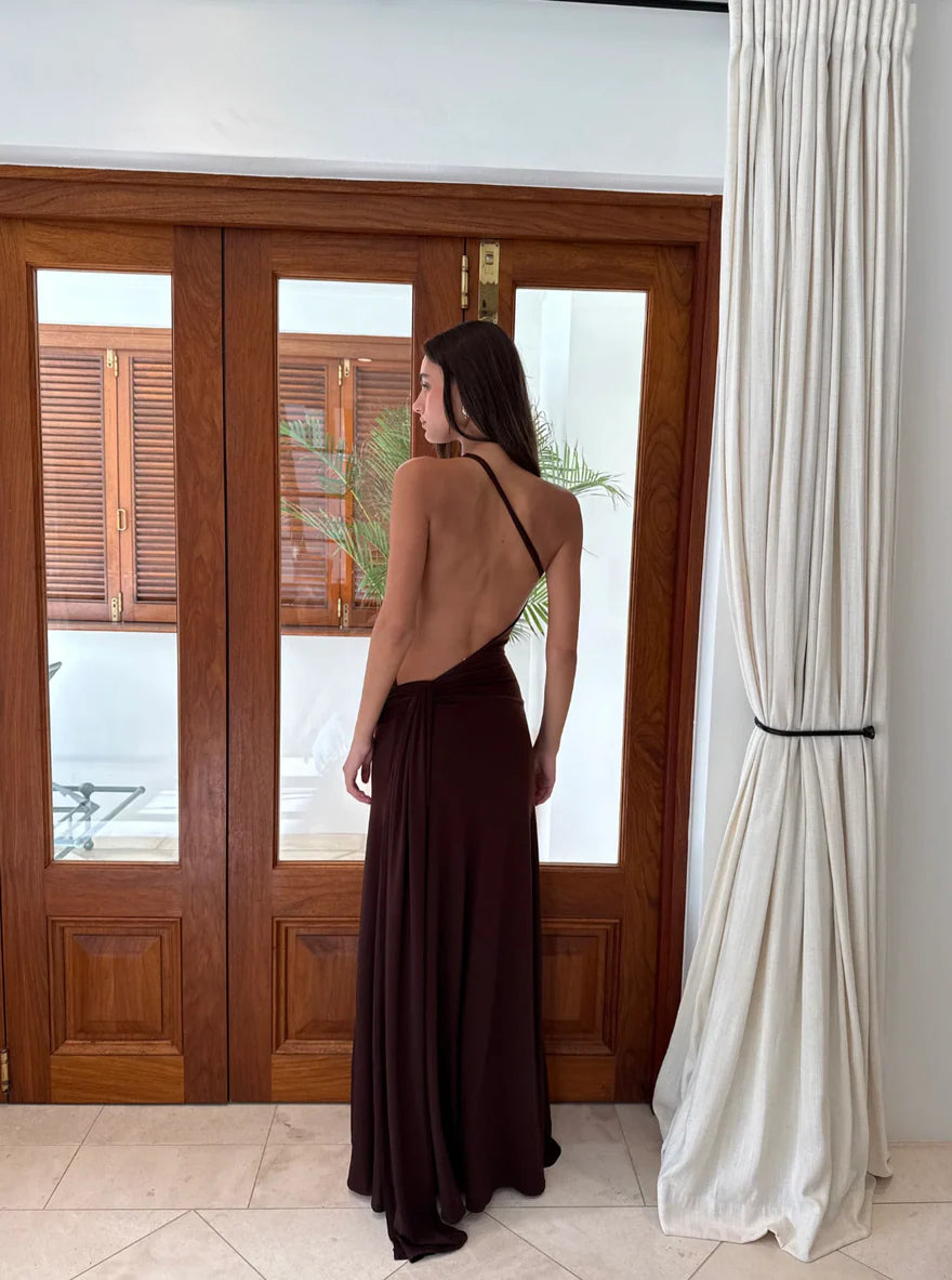 Ance Gria Gaia Gown Brown