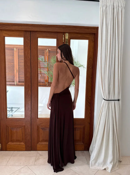 Ance Gria Gaia Gown Brown