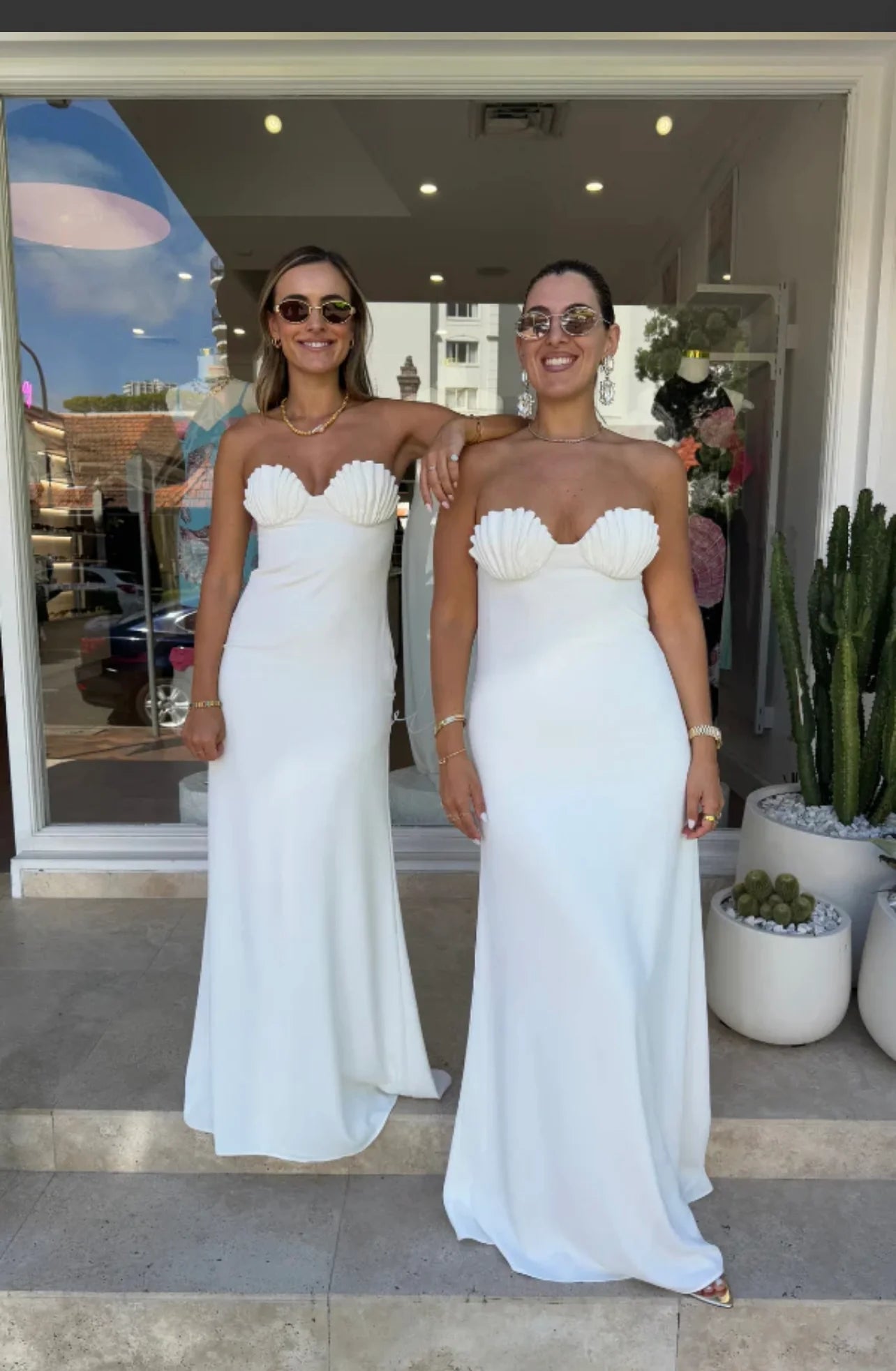 Sneaky Link Chelle Shell White Maxi