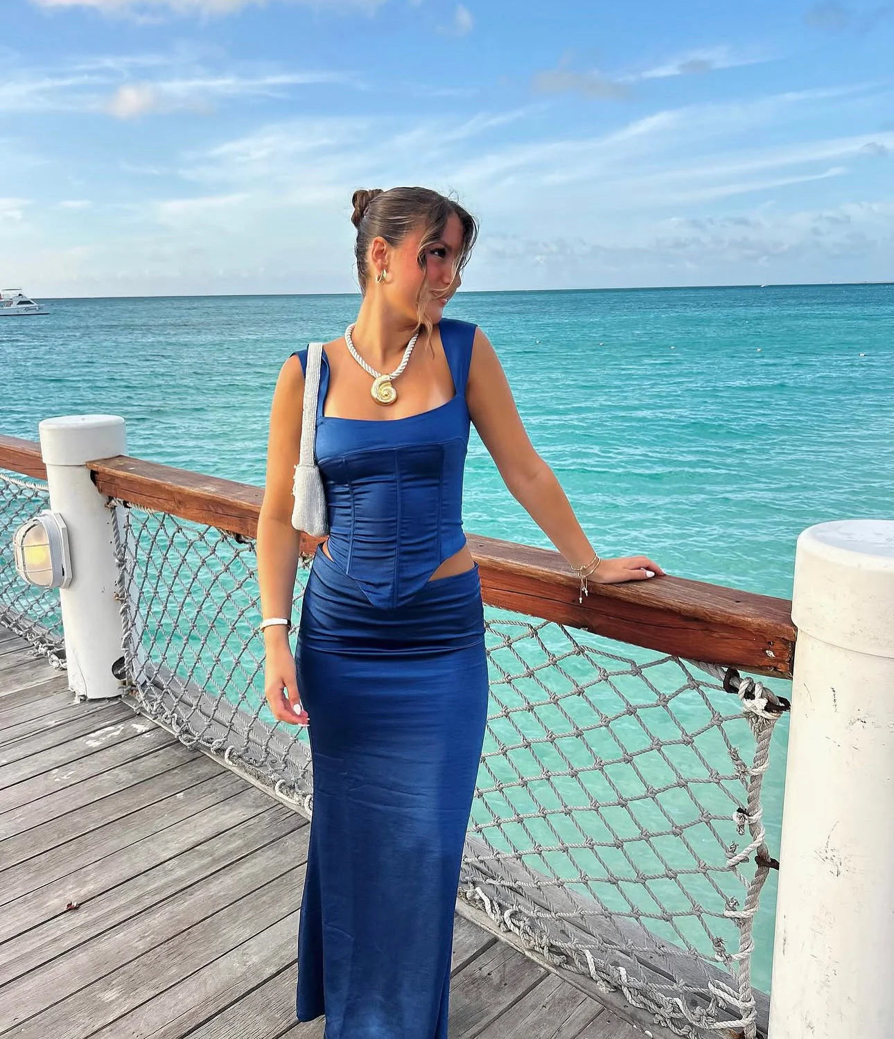 I Am delilah Valarie Set Navy