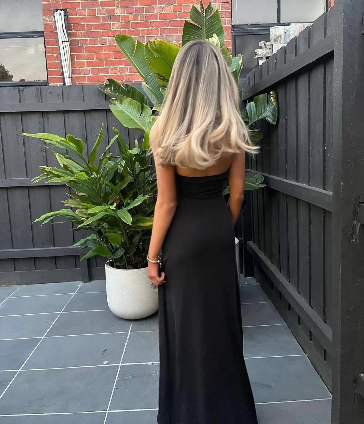 Misha Jennifer Cupro Maxi Black