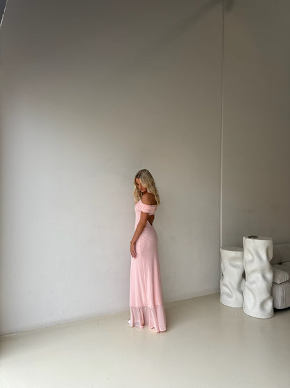 Meshki Audrey Off The Shoulder Pink