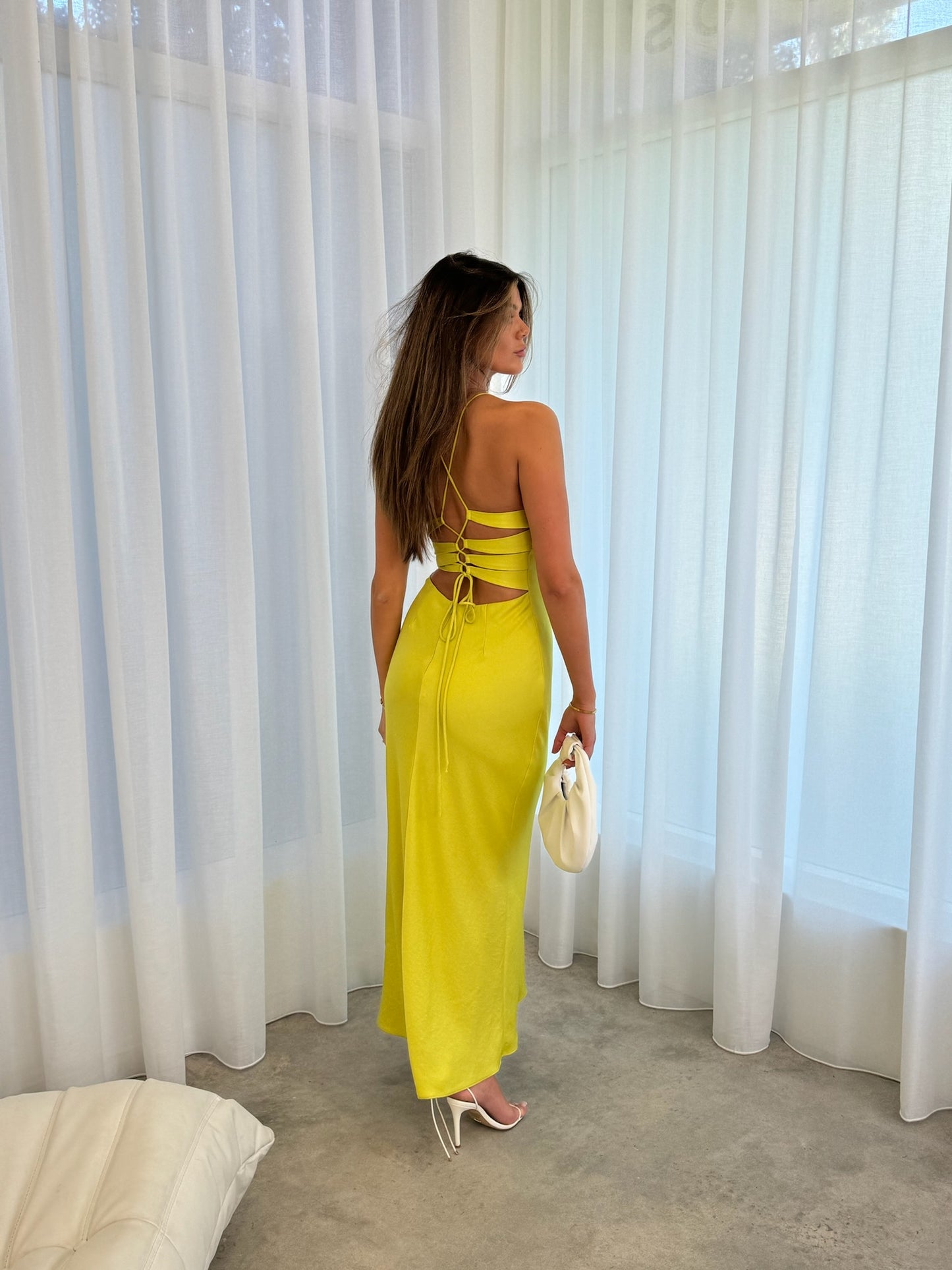 Manning Cartell Time To Shine Slip Dress in Lime