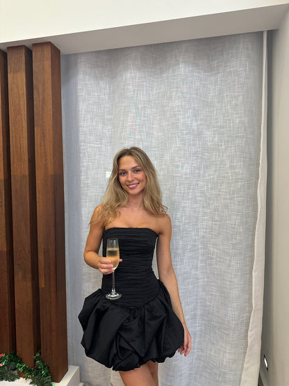 AJE Violette Bubble Hem Mini Black