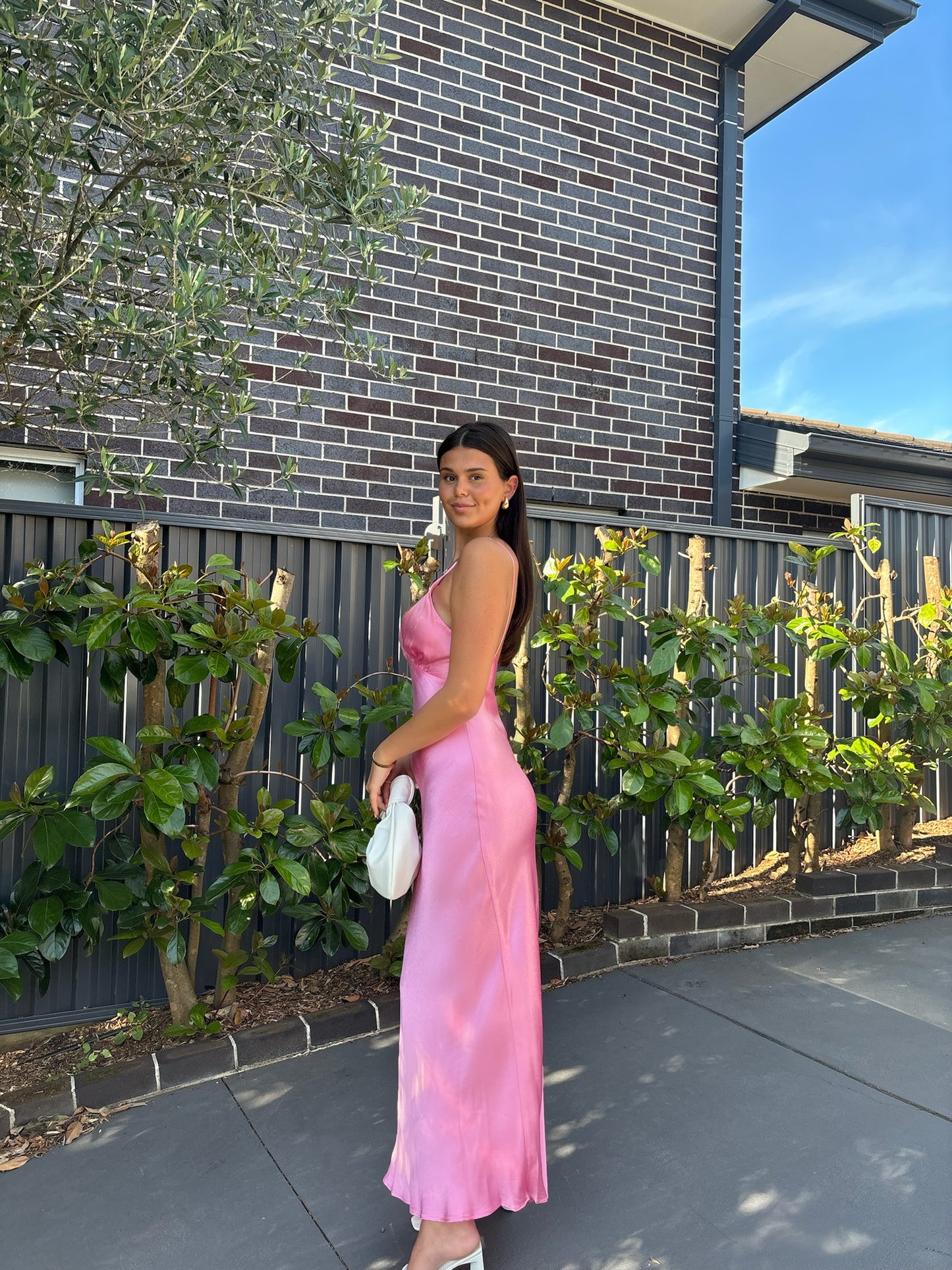 Bec and Bridge Lorelai V Pink Maxi Dress