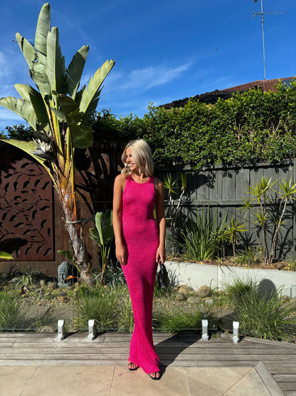 Asta Resort Natalia Pink Sequin Maxi