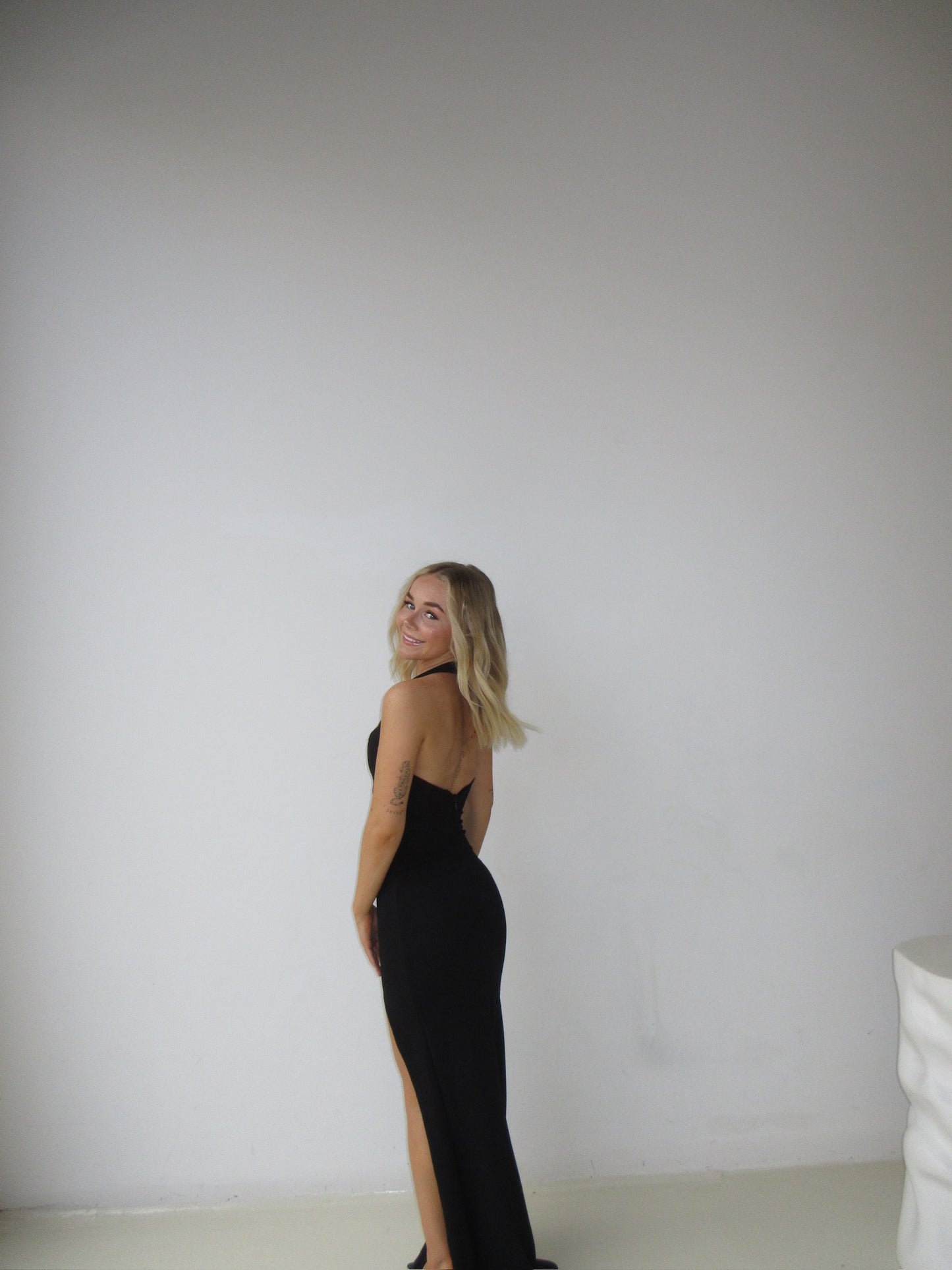 Nookie Madonna Gown Halter Black