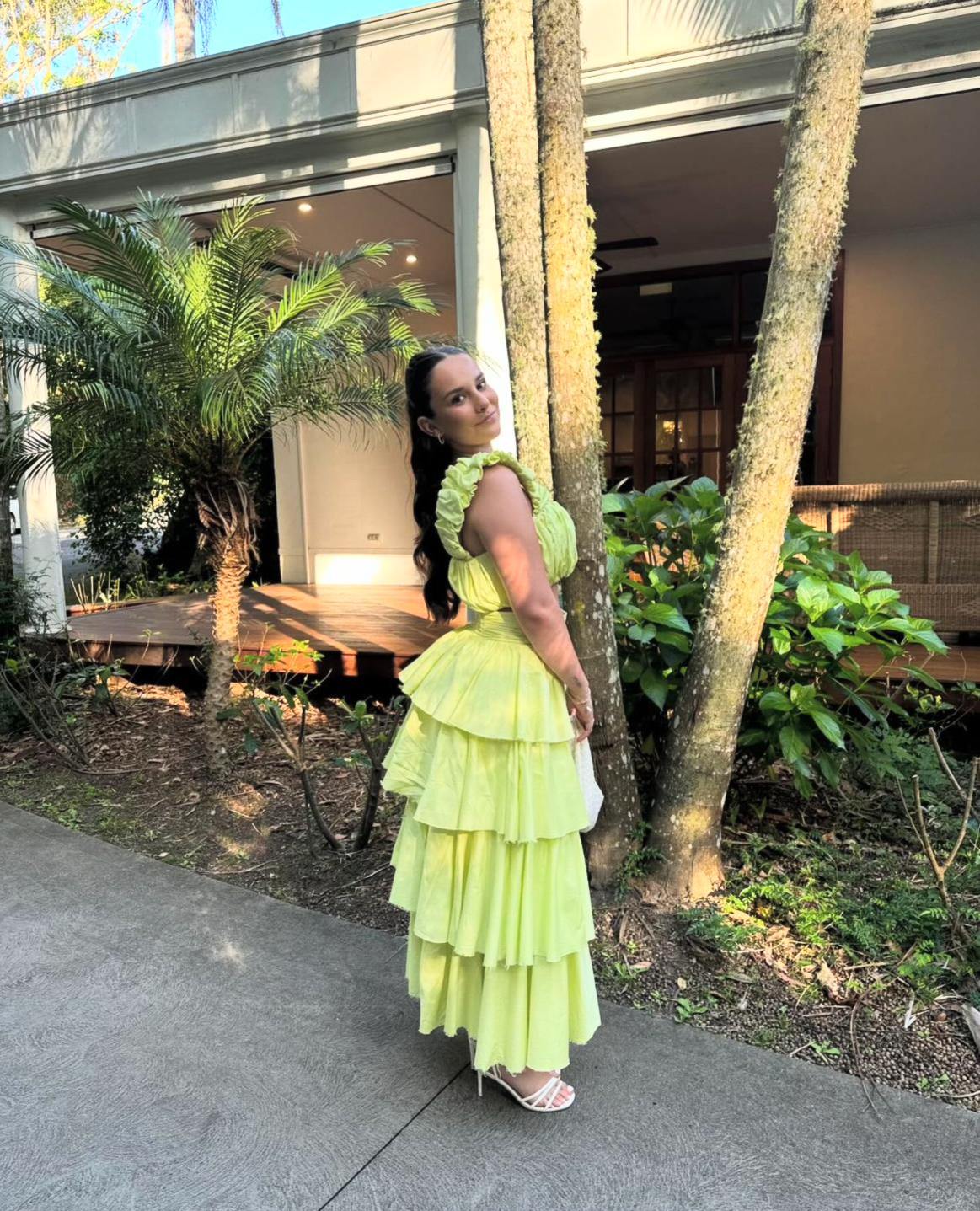 AJE Medina Frill Set Lime Green