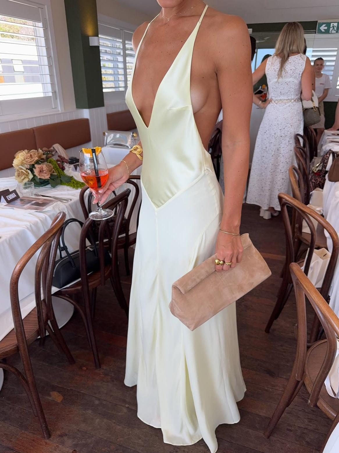 Sneaky Link Jaz Hand Yellow Maxi Dress