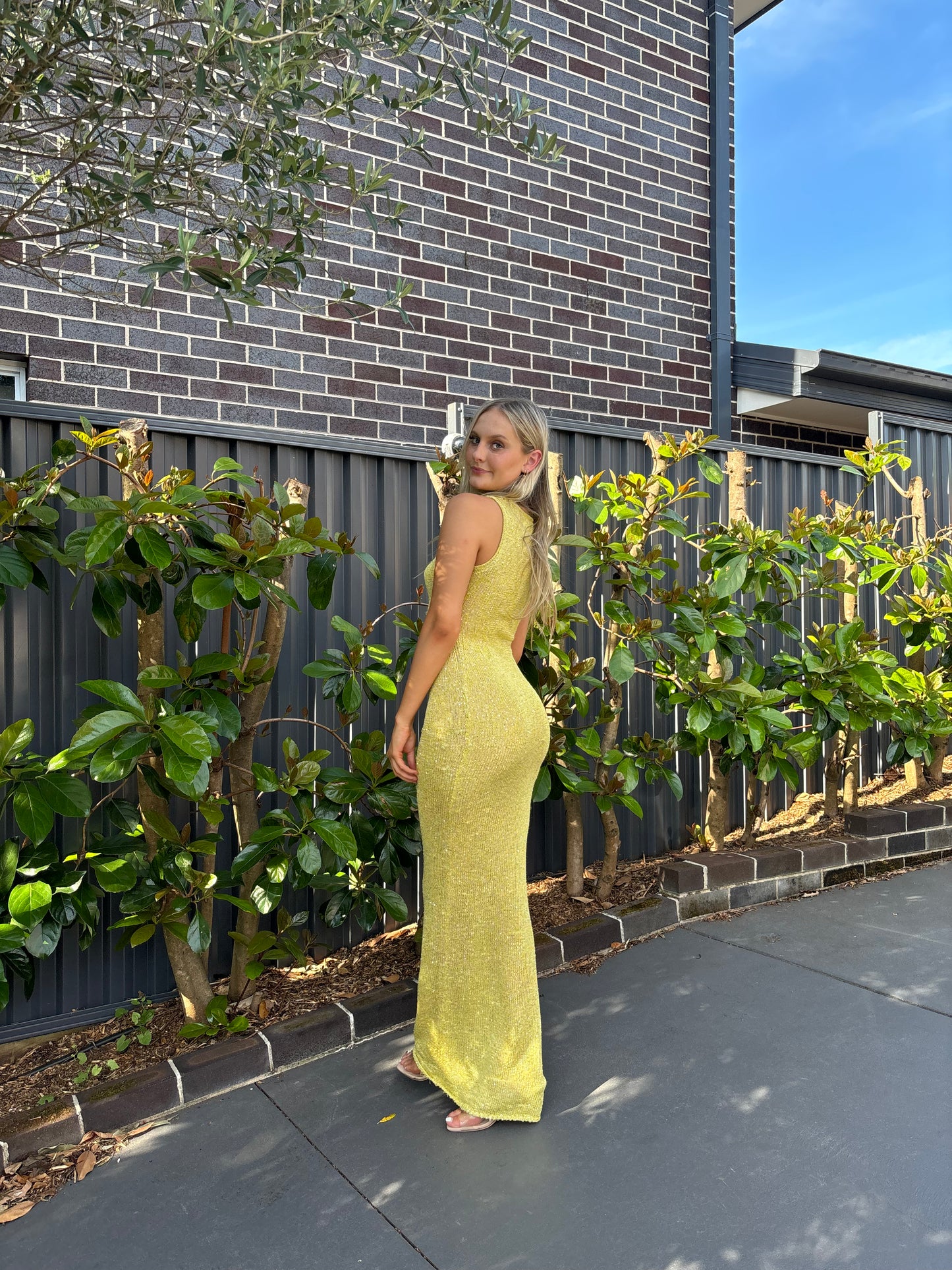 Asta Resort Natalia Sequin Yellow