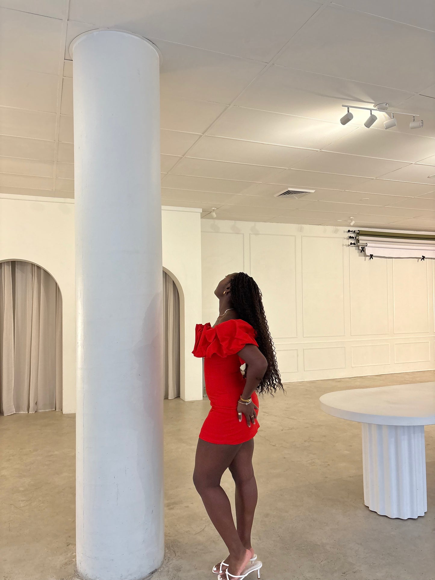 Showpo Coraline Red Ruffle Mini Dress