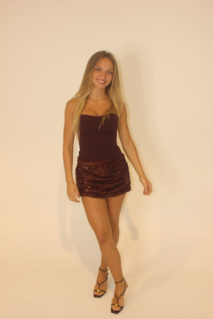 Ance Gria Anastasia Mini Maroon Dress