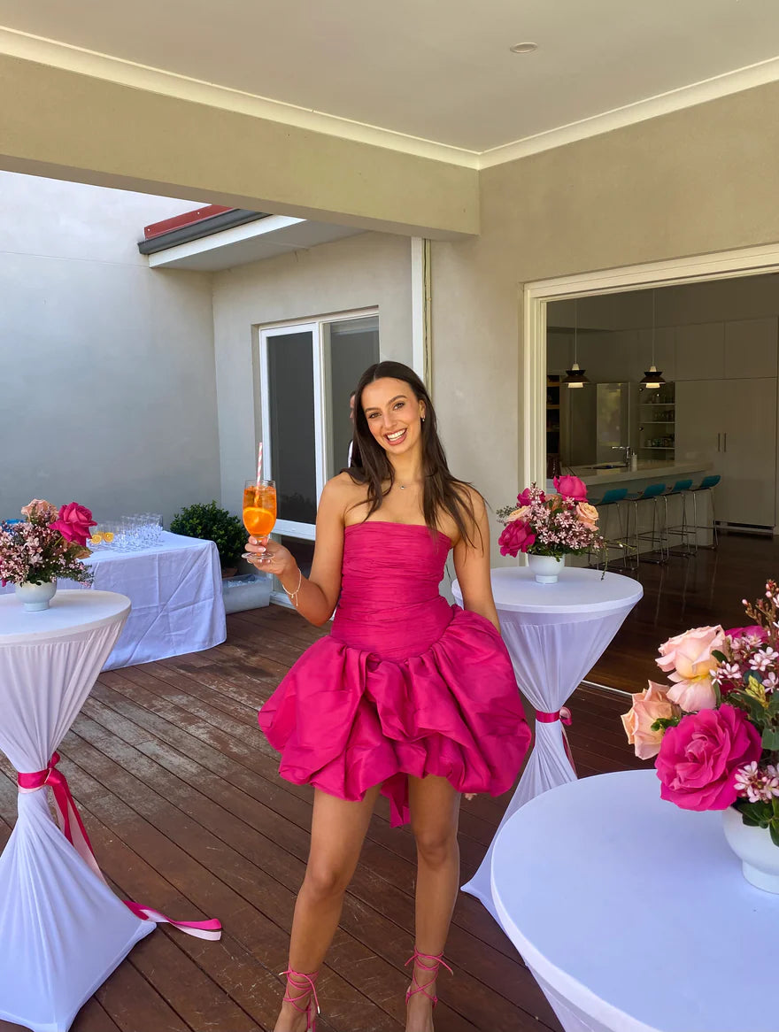 AJE Piacere Bubble Mini Dress